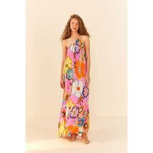 Pink Full Garden Maxi Dress
